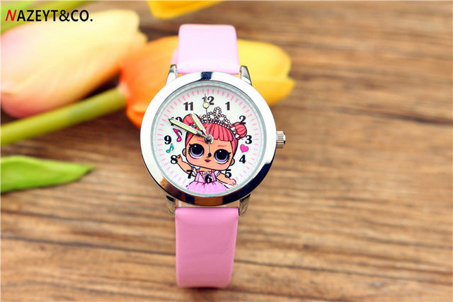 New children's cute watch cartoon little girl belt luminous wrist watch girls birthday gift