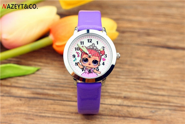 New children's cute watch cartoon little girl belt luminous wrist watch girls birthday gift