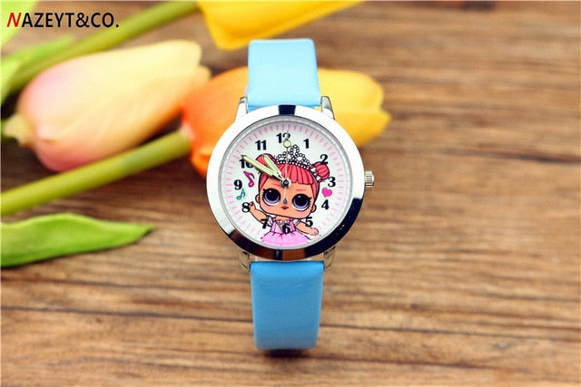 New children's cute watch cartoon little girl belt luminous wrist watch girls birthday gift