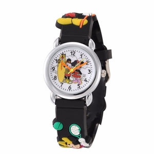 Cartoon Children Watch Kids Gift Superman Spiderman Pink Kitten Football Wristwatch Boys Girls Quartz Wristwatch Clock relogio