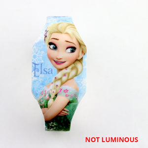 NEW Luminous Princess Elsa Children Watches Kids Spiderman Avengers Cartoon Pattern LED Girls Watch Reloj Infantil Wristwatches