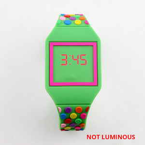 NEW Luminous Princess Elsa Children Watches Kids Spiderman Avengers Cartoon Pattern LED Girls Watch Reloj Infantil Wristwatches