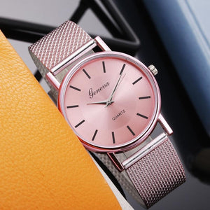 Brand Quartz Watch Woman's Wristwatch Fashion Ladies Watch Business Watch Mesh Belt Clock Female reloj mujer