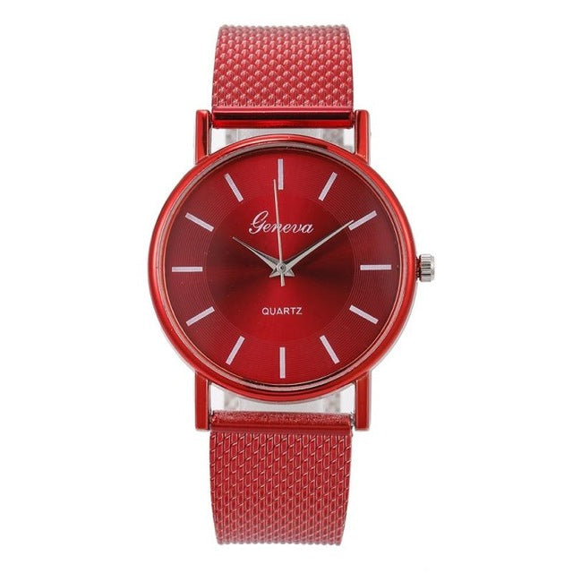 Brand Quartz Watch Woman's Wristwatch Fashion Ladies Watch Business Watch Mesh Belt Clock Female reloj mujer