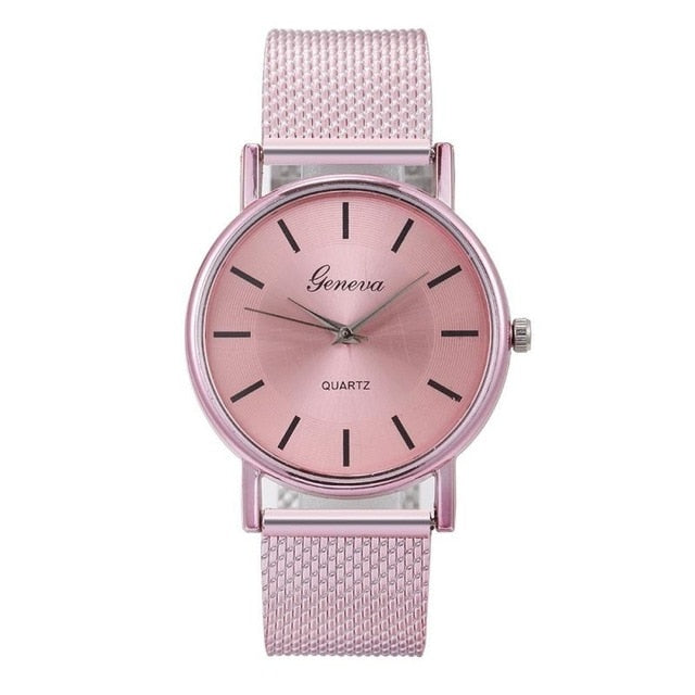 Brand Quartz Watch Woman's Wristwatch Fashion Ladies Watch Business Watch Mesh Belt Clock Female reloj mujer