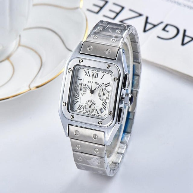 NEW Luxury Brand Mechanical Wristwatch Mens women Watches Quartz Watch with Stainless Steel Strap relojes hombre automatic 158