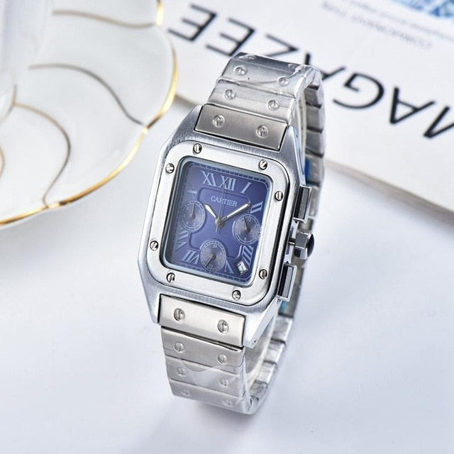 NEW Luxury Brand Mechanical Wristwatch Mens women Watches Quartz Watch with Stainless Steel Strap relojes hombre automatic 158