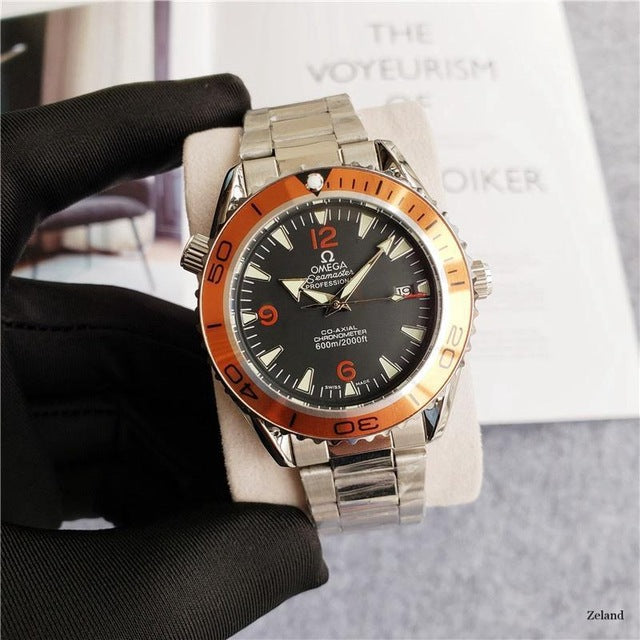 Top Brand Luxury Automatic Mechanical Watch Mens Watches ceramics Sapphire Luminous Calendar Mechanical 007 Watch 96111