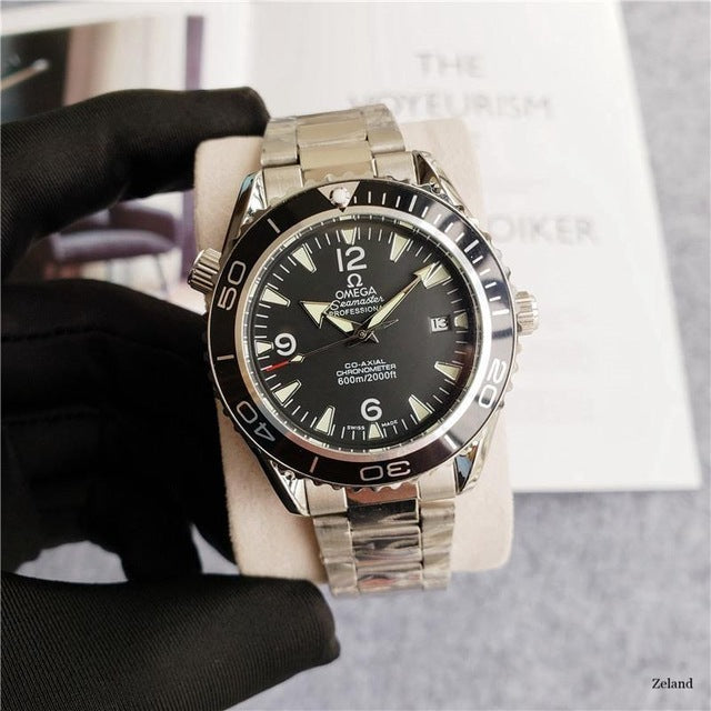 Top Brand Luxury Automatic Mechanical Watch Mens Watches ceramics Sapphire Luminous Calendar Mechanical 007 Watch 96111